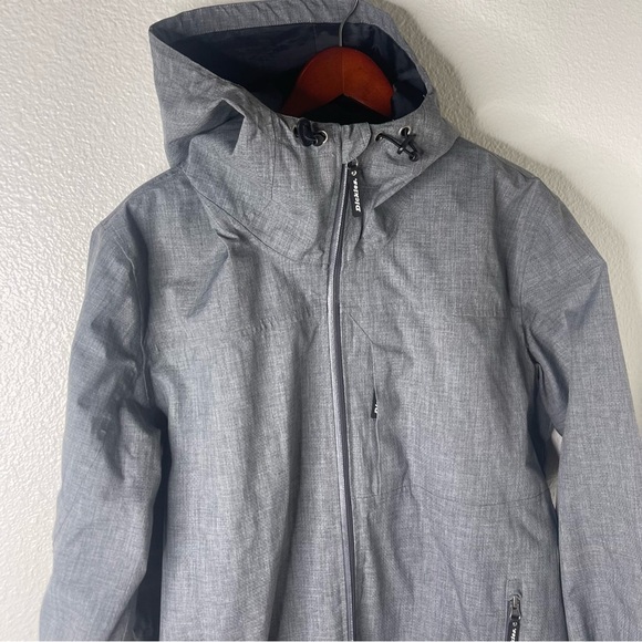 Dickies Men's Size Large Mid Weight Charcoal Windbreaker Jacket - Picture 4 of 14